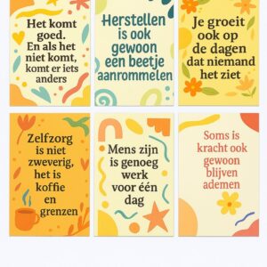 Ansichtkaarten voor een hart onder de riem